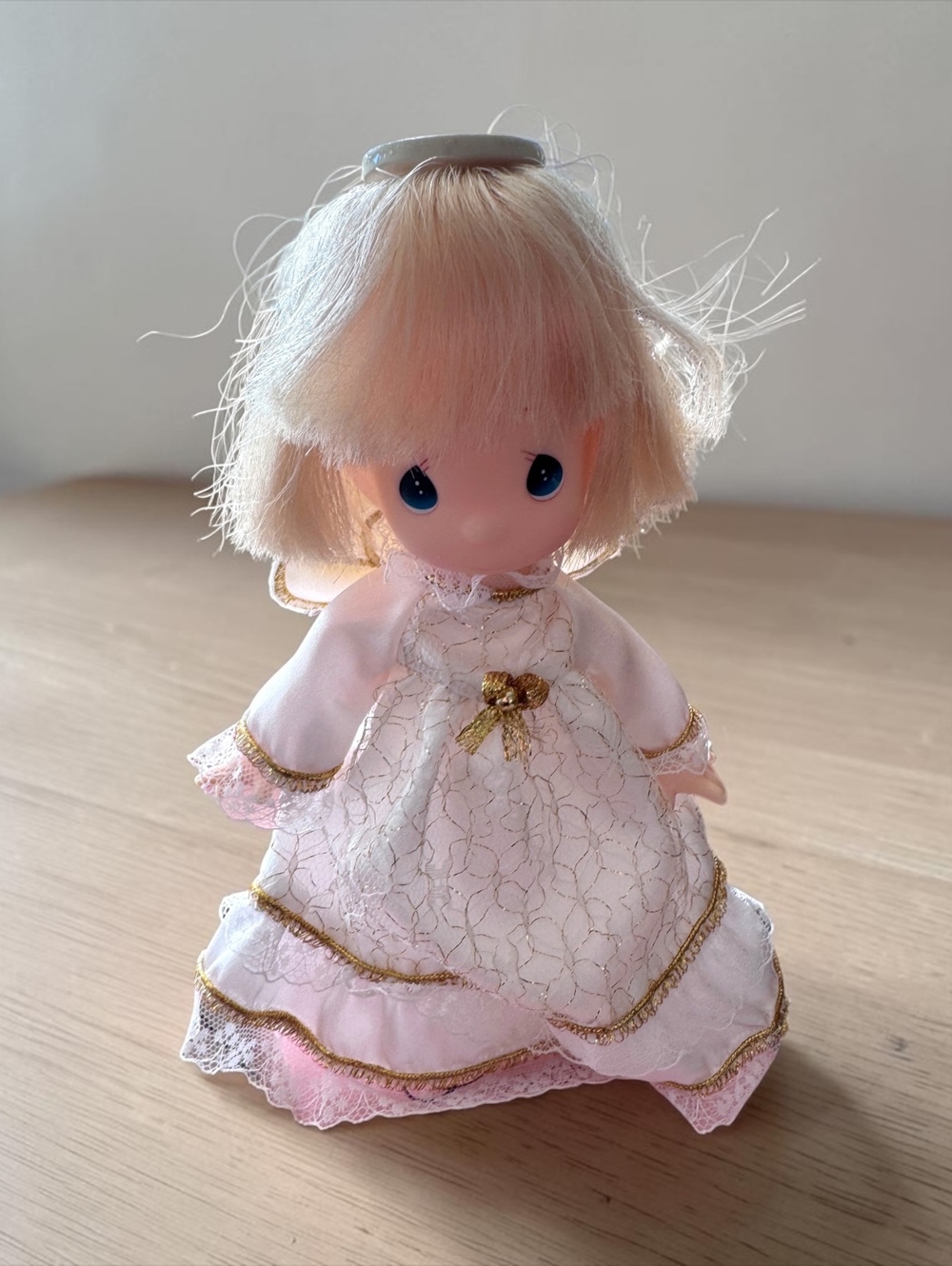 1991 Precious Moments Angel Tree Topper Vintage Enesco Christmas Decor 9"
